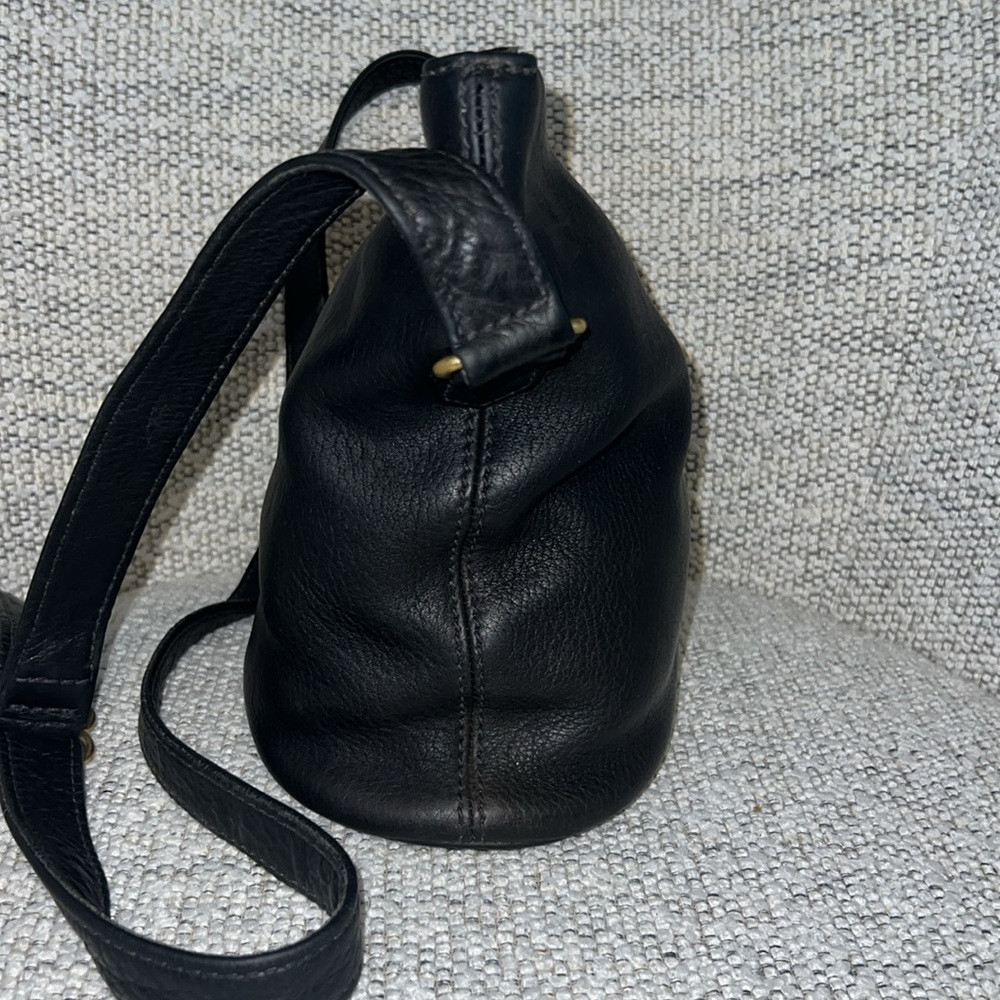 Vintage Coach Black Leather Sonoma Bucket Style 4907 Shoulder Bag Crossbody - Picture 5 of 9
